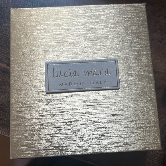 NIB Lucia Mara Sterling Silver 18 kt Gold Plated Earrings - Picture 2 of 4